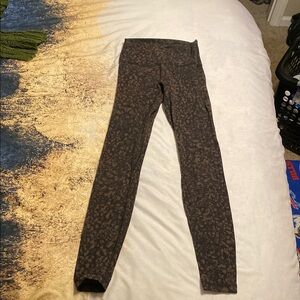Brown Align Leggings Leopard Print